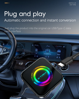 En Stock, Caja Inalámbrica Carplay con Android 13, Android Auto, con Video, APPS, 4G+64GB, 8 Núcleos, YouTube, Netflix