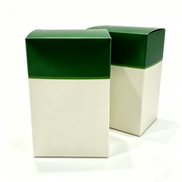 Boîte d'expédition en carton ondulé bicolore personnalisée avec bordure dorée, pliable, boîte en papier de luxe pour l'emballage de produits cosmétiques et cadeaux