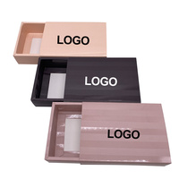 Boîte de papier cadeau FSC Logo personnalisé de luxe marquage à chaud feuille de ruban de haute qualité recycler boîte à tiroir coulissant boîte à bijoux