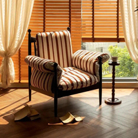 GEDO Chaise Rétro Française en Bois Massif Rouge Style Mid-Century Tissu Chaise Simple pour la Maison Meubles Loisirs Salon Balcon Canapé