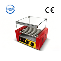 Grille chauffante électrique en acier inoxydable CE 1050W 220V à 240V, automatique, pour usage commercial et domestique, pour hot-dogs