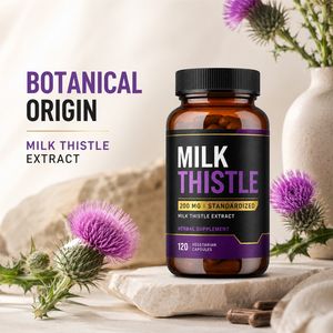 Compléments alimentaires à base de plantes pour la lactation, marque privée, avec berbérine, silymarine, extrait de pissenlit et chardon-Marie, pour le soutien hépatique et antioxydant - Product Image 5