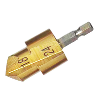 Jeu de forets pour accessoires de tuyauterie PVC, foret à échelle pour PPR avec poignée hexagonale en acier à haute teneur en carbone et finition titane