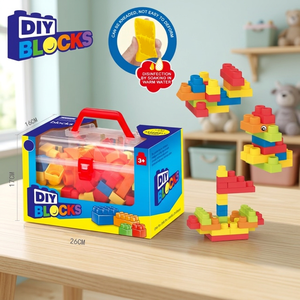 Juguete Samlok, Bloques de Construcción de Silicona y PVC Apilables para Bebés, Edificios Modernos Coloridos, Juguete Educativo de Construcción, Desarrolla Habilidades Manuales - Product Image 3