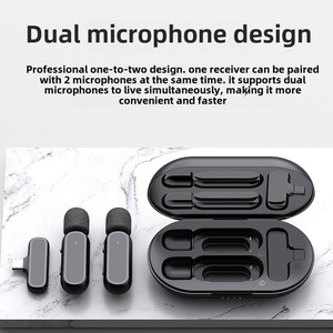 Bán Buôn Không Dây Microphone Di Động Với Sạc Hộp Mini Mic Giảm Tiếng Ồn Ghi Âm Microphone Cho Máy Ảnh - Product Image 2