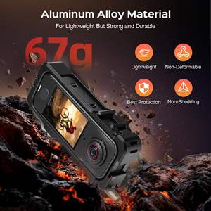 Carcasa de Aluminio Amazear para Cámara Insta360 X4 Air, Carcasa Resistente a Impactos con Múltiples Accesorios de Montaje - Product Image 3