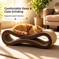 Griffoir pour chat en carton blanc, durable, mignon, moderne, classique, écologique, emballé en gros