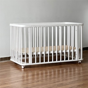 <span class=keywords><strong>Cuna</strong></span> Multifuncional de Madera Blanca, <span class=keywords><strong>Cuna</strong></span> de Cabecera, <span class=keywords><strong>Cama</strong></span> para Niños, <span class=keywords><strong>Cuna</strong></span> para Bebés Recién Nacidos, para Uso en Hospitales y Dormitorios - Product Image 2