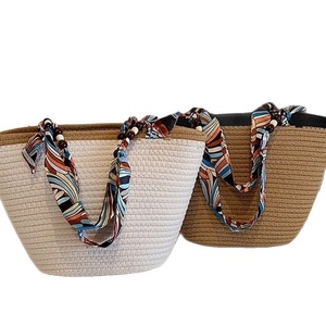 New woven tote <b>bag</b>, commuter <b>straw</b> <b>bag</b>, handbag, large capacity shoulder <b>bag</b>, women's <b>bag</b>, beach tote <b>bag</b> - Product Image 5