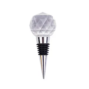 Creative business gifts wedding gifts supplies Round Crystal wine stopper wine stopper zinc alloy