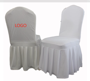Jupe de chaise en spandex avec logo personnalisé housses de chaise épaisses pour la fête de mariage et l'événement - Product Image 4