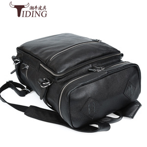 Sac à dos en cuir véritable Tiding, grande capacité, durable, pour voyages d'affaires, unisexe, 3035 - Product Image 4