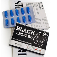 Suppléments bleus en boîte en gros échantillon gratuit de pilules de capsules à base de plantes pour hommes