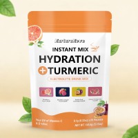 Hydratation + Curcuma : Mélange de Boissons Électrolytiques Instantanées – 16 Sachets, 4 Saveurs avec Vitamines C, D et Zinc