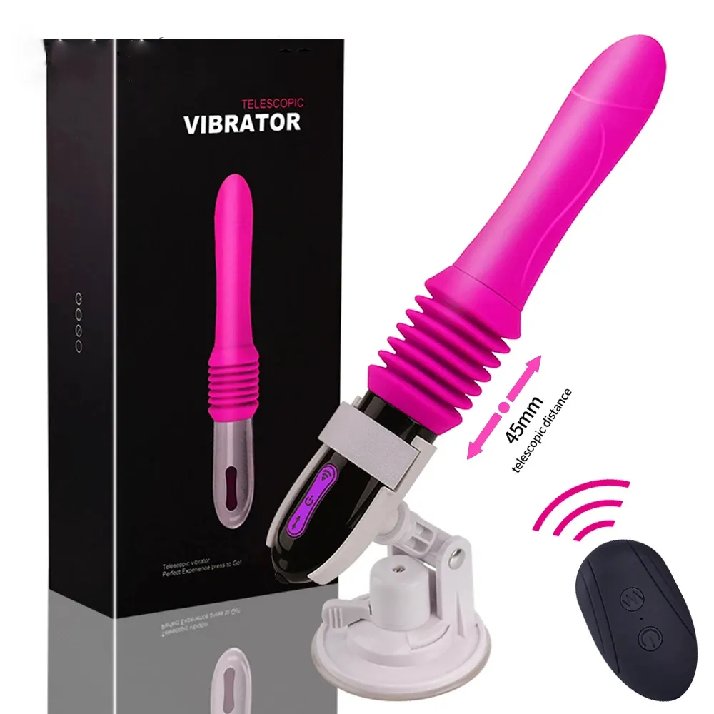 Thrusting Dildo Vibrator Automatic G Spot Vibrator Suction Cup Sex Toy For Women Hand-Free Sex Fun Anal Vibrator Massage Orgasm