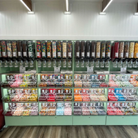 Conteneur de stockage alimentaire en plastique en gros, boîte à bonbons en acrylique, distributeur de bonbons pour confiserie