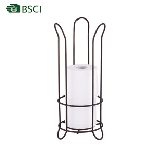 <span class=keywords><strong>Enduit</strong></span> de poudre noire debout libre support de tissu porte-papier hygiénique - Product Image 3