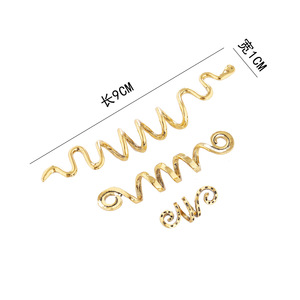 Viking-<span class=keywords><strong>abalorios</strong></span> en espiral para trenzas de <span class=keywords><strong>pelo</strong></span>, joyería Vintage para mujer y niña, horquilla, Clips para el cabello, accesorios - Product Image 4