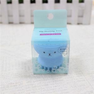 Little Octopus Exfoliating Wash Sponge Mini Brush Silicone Facial Cleansing <b>Scrubber</b> - Product Image 4
