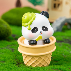 Figuras de Resina Yu Mo Craft Bear Dumplings Happy Daily Life, Mini Muñecas Coleccionables, Decoración de Escritorio, Set de Regalo - Product Image 3