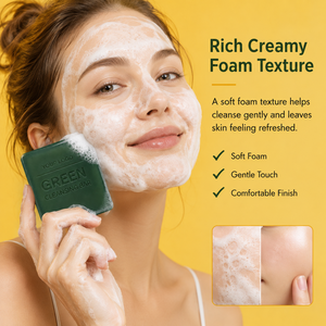 Trending Botanical Clean Care Smooth Fresh Skin Control Oil Sensitive Skin Centella Asiatica Green Tea Body Cleansing <b>Soap</b> - Product Image 6