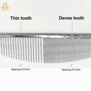Peine <span class=keywords><strong>para</strong></span> Mascotas de Acero Inoxidable Ecológico EUR PET <span class=keywords><strong>para</strong></span> Eliminar el Pelo de Perros y Gatos, <span class=keywords><strong>para</strong></span> Limpieza de Pelo de Mascotas y Tiendas de Peluquería Canina - Product Image 6