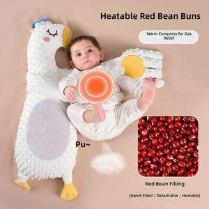Peluche de Conejo Rosa con Almohadilla Térmica Rellena de Frijoles Rojos, 51cm-99cm, para Bebés de 0 a 24 Meses, Unisex - Product Image 6
