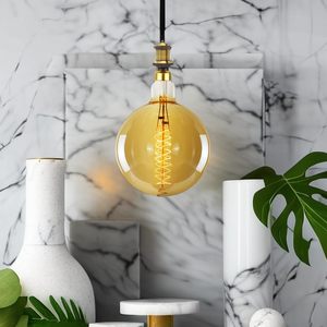 酒店G200 G300巨型爱迪生灯丝16W E26底座铝灯体A60选项4W 5W 9W超大LED复古灯泡 - Product Image 4