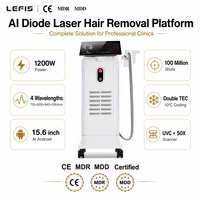 Machine d'épilation au laser diode AI 808 nm Ice Titanium 4 longueurs d'onde