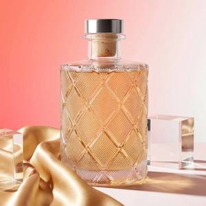 Luxury Vintage Embossed Glass <b>Reed</b> <b>Diffuser</b> Set For Modern Home Decor Wholesale Private Label Premium Royal Crest Relief - Product Image 4