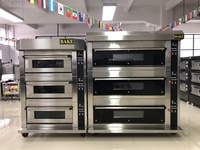 Oven 3 Tingkat Harga Grosir Kustom dari Industri China, Kontrol Setiap Lapisan Independen dengan Uap, Promo Panas