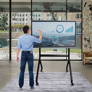 Fournisseur en vrac Panneau de tableau blanc interactif LCD 4K Tableau intelligent numérique <span class=keywords><strong>pour</strong></span> l'enseignement <span class=keywords><strong>des</strong></span> cours d'alphabétisation à l'école primaire - Product Image 1