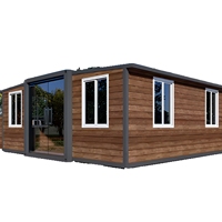 Villa préfabriquée modulaire à deux étages en acier léger, maison à panneaux sandwich isolés, faible coût, montage facile, atelier, abri pour voiture, bureau
