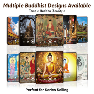 Cadeau religieux, aimant de réfrigérateur avec sutra bouddhiste, lecteur audio personnalisé, dispositif de chant bouddhiste pour salle de méditation, fournitures de temple - Product Image 2