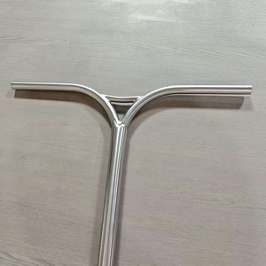 Barre en T en titane pour trottinette freestyle professionnelle, guidon en titane usiné CNC - Product Image 1