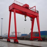 Grue portique à double poutre robuste et personnalisable de 80 tonnes avec chenilles et empattement mobile de 20 mètres