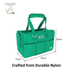 กระเป๋าเป้สะพายหลังสำหรับสัตว์เลี้ยงกระเป๋าสะพายข้างแบบพกพาระบายอากาศผ้าใบแคนวาสแฟชั่นออกแบบได้ตามที่ต้องการเป็นมิตรกับสิ่งแวดล้อมสำหรับส่งออกสัตว์เลี้ยง - Product Image 6