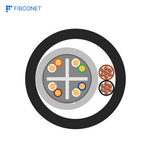 Câble LAN à <span class=keywords><strong>fibre</strong></span> optique FTTX PVC LSZH PE Câble réseau de catégorie 6 non blindé avec cordon d'alimentation - Product Image 2