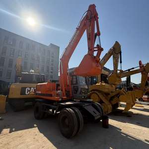 Vente flash : Excavatrice sur pneus Hitachi, Excavatrice sur pneus Hitachi EX100WD, Bon état et prix bas, Hitachi EX100 Doosan DH210w-7 - Product Image 2