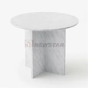 Newstar Set patung meja samping Nordik, tiang Romawi mewah seni Stan kreatif furnitur ruang tamu meja kopi marmer