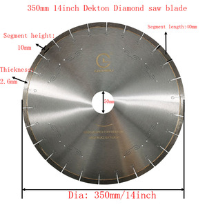 Changli工業グレード高性能350mm磁器ダイヤモンド切削ディスク14インチウェットカッティングDektonダイヤモンドソーブレードOEM - Product Image 3