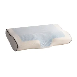 Bantal Leher Berbahan Busa Memori Gel <span class=keywords><strong>Visco</strong></span> Elastis Berlapis Dingin dengan Pola Solid, Fitur Peredaran Udara, dan Fitur Pendingin, Gaya Mewah - Product Image 1