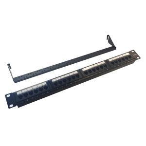 Panel de Acoplamiento de Fibra Óptica de 1U y 19 Pulgadas, Cat <span class=keywords><strong>6</strong></span>, Keystone Jack UTP <span class=keywords><strong>STP</strong></span>, Panel de Conexiones de Red de 24/48 Puertos - Product Image 1