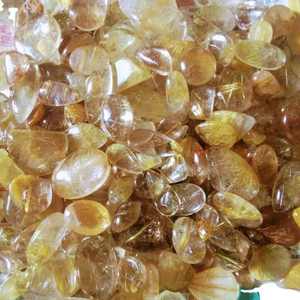 Meilleur prix, cristal de rutile doré de haute qualité, pierre précieuse naturelle, fait à la main, effets lumineux exquis, fabrication de bijoux, mélange - Product Image 3