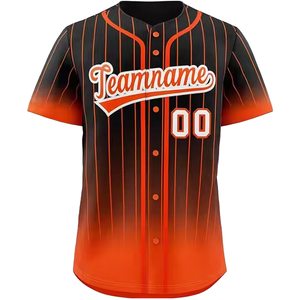Maillot de baseball professionnel à séchage rapide, uniforme de sport d'équipe, logo personnalisé, fabricant OEM - Product Image 1