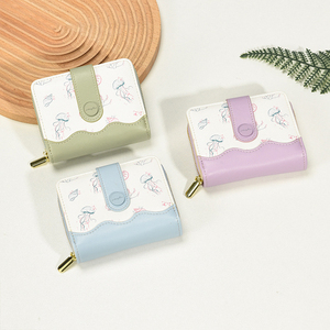 New Japanese Style Jellyfish Pattern Women's <b>Wallet</b> High-End Multi-Card Slot Zipper Coin Purse for Girls - Product Image 2