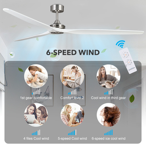 Kích thước lớn 6 tốc độ gió 40 inch 60 inch 80 inch 100 inch trong nhà kho nhà điều khiển từ xa quạt trần - Product Image 3