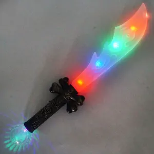 Promotional Party Novelty LED Toys Flashing Knife Colorful Light Up Pirate Swords