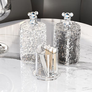 กล่องไม้จิ้มฟันลายธารน้ำแข็งที่มีระดับสำหรับบ้านกันฝุ่นกล่องใส่ไม้จิ้มฟัน - Product Image 4