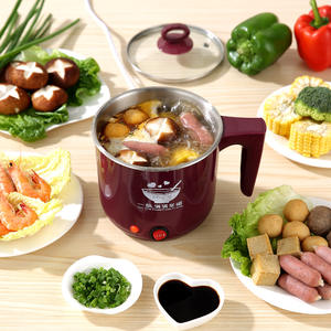 Mini-cuiseur électrique Lingrui 1L rose avec fonction anti-brûlure à sec pour la maison et les étudiants - Product Image 2